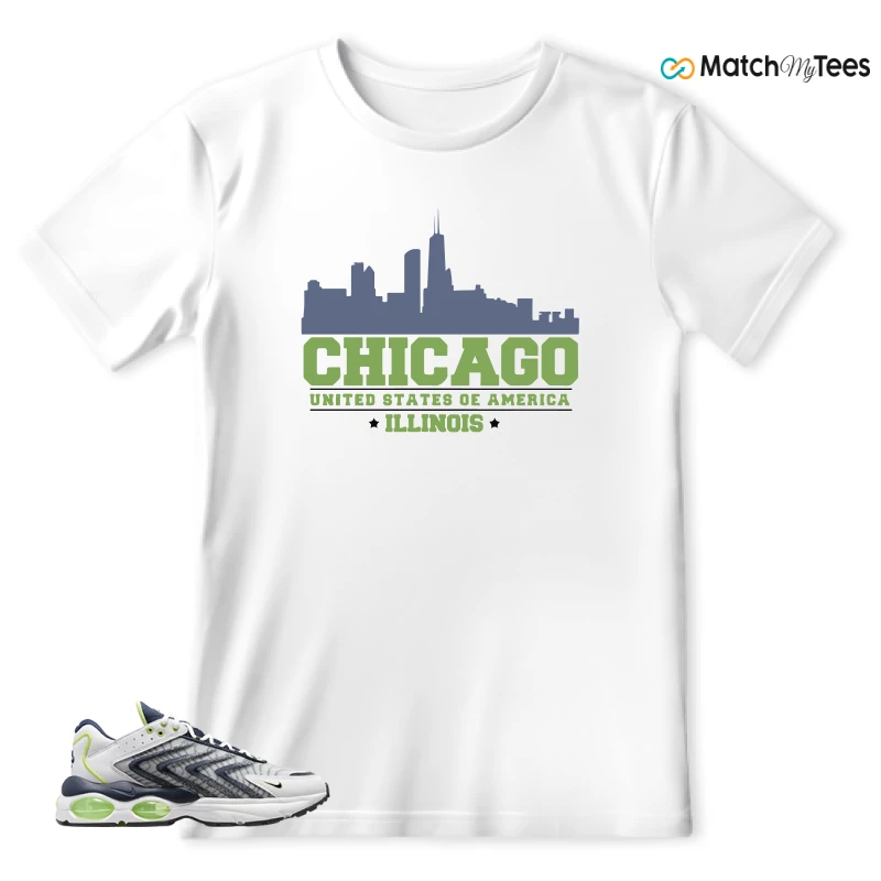 NIKE AIR MAX TW WHITE LEMON TWIST NAVY SNEAKER Matching Tees t-shirt