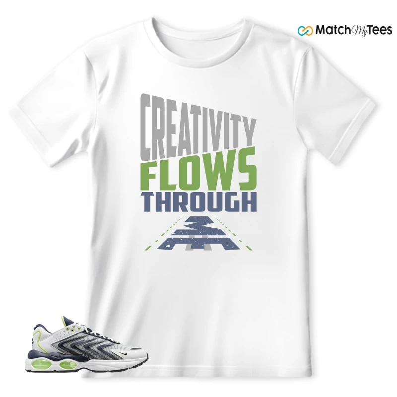 NIKE AIR MAX TW WHITE LEMON TWIST NAVY SNEAKER Matching Tees t-shirt
