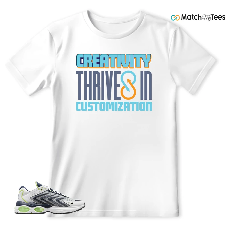 NIKE AIR MAX TW WHITE LEMON TWIST NAVY SNEAKER Matching Tees t-shirt