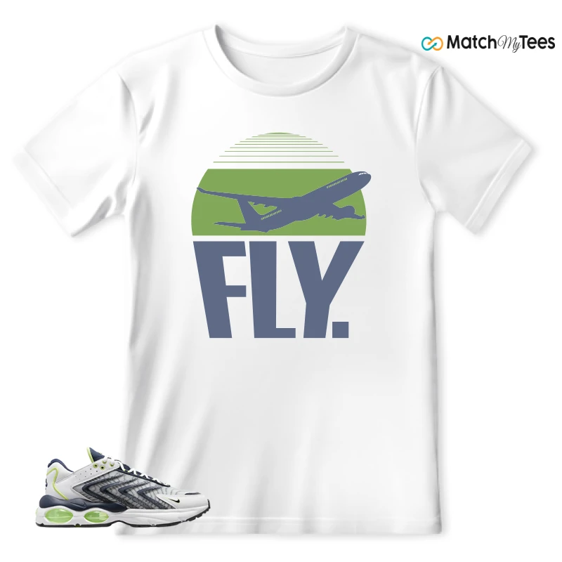 NIKE AIR MAX TW WHITE LEMON TWIST NAVY SNEAKER Matching Tees t-shirt