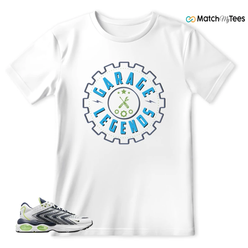 NIKE AIR MAX TW WHITE LEMON TWIST NAVY SNEAKER Matching Tees t-shirt