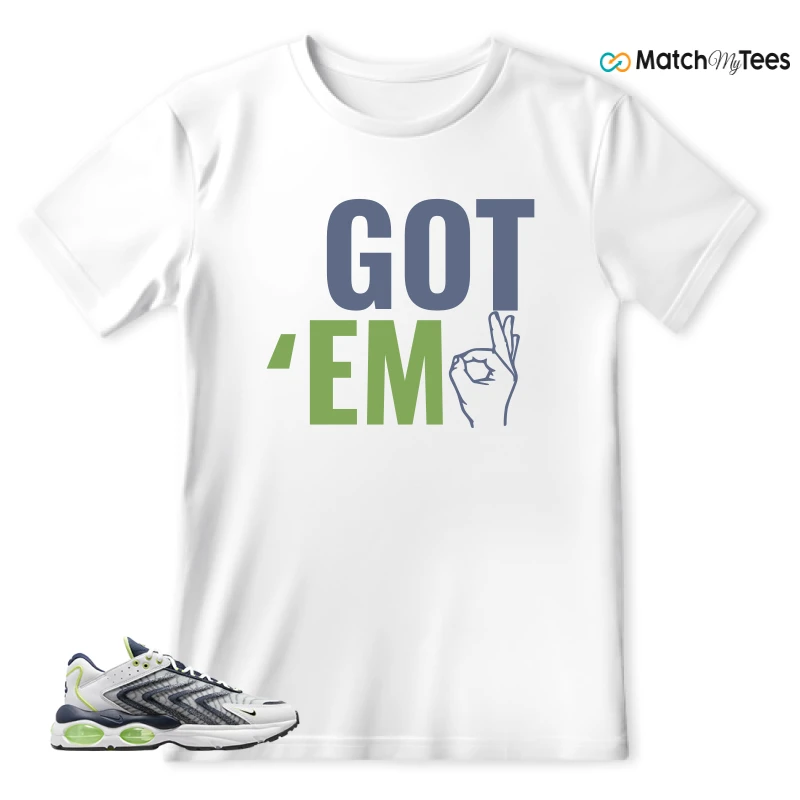NIKE AIR MAX TW WHITE LEMON TWIST NAVY SNEAKER Matching Tees t-shirt