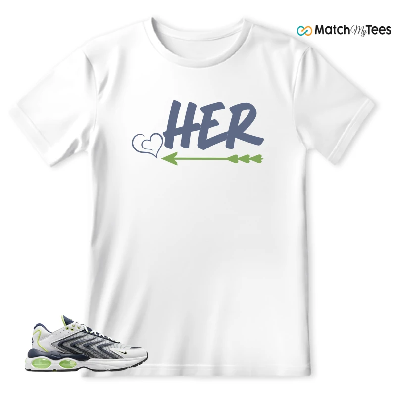 NIKE AIR MAX TW WHITE LEMON TWIST NAVY SNEAKER Matching Tees t-shirt