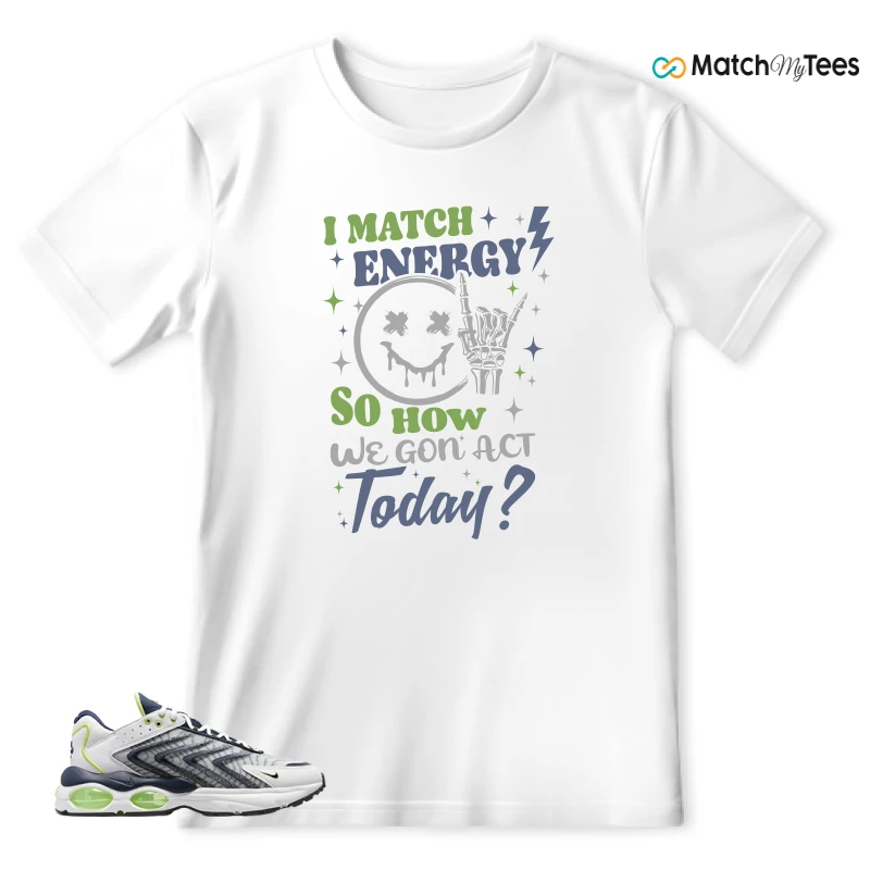 NIKE AIR MAX TW WHITE LEMON TWIST NAVY SNEAKER Matching Tees t-shirt