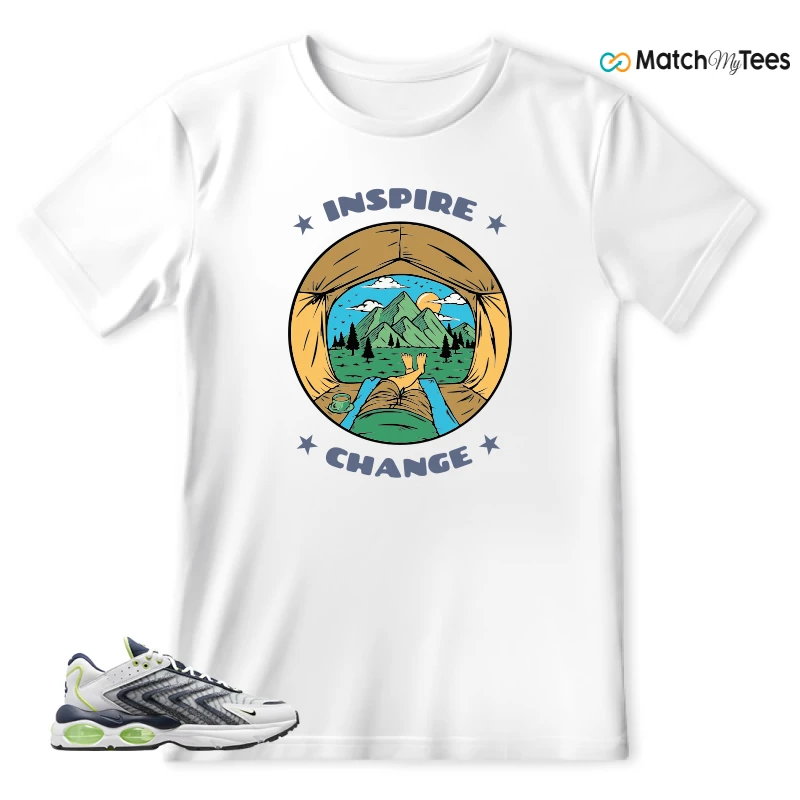 NIKE AIR MAX TW WHITE LEMON TWIST NAVY SNEAKER Matching Tees t-shirt