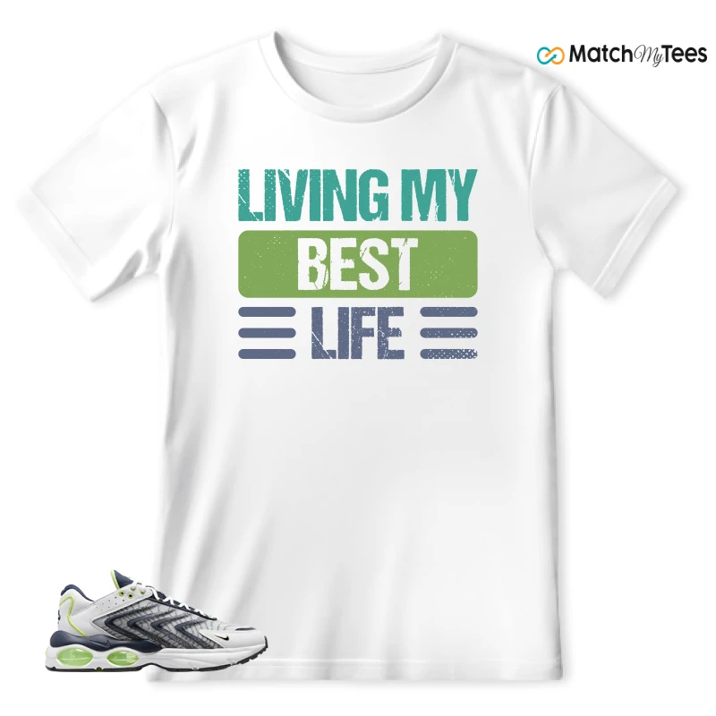 NIKE AIR MAX TW WHITE LEMON TWIST NAVY SNEAKER Matching Tees t-shirt