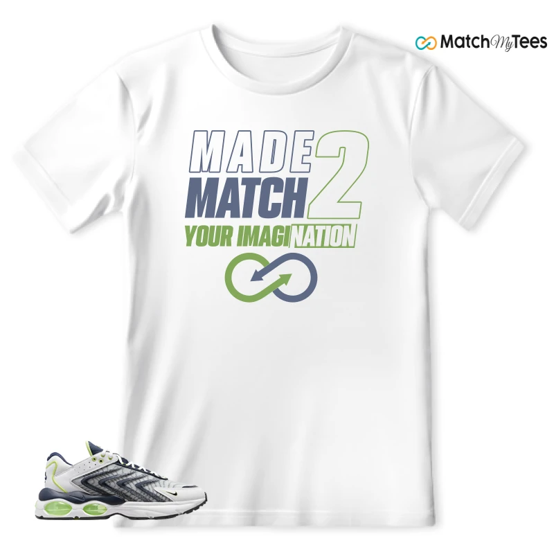 NIKE AIR MAX TW WHITE LEMON TWIST NAVY SNEAKER Matching Tees t-shirt