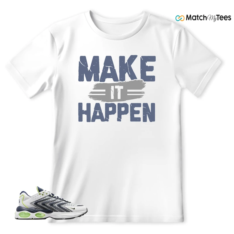 NIKE AIR MAX TW WHITE LEMON TWIST NAVY SNEAKER Matching Tees t-shirt