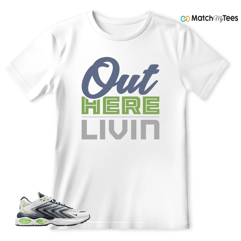 NIKE AIR MAX TW WHITE LEMON TWIST NAVY SNEAKER Matching Tees t-shirt