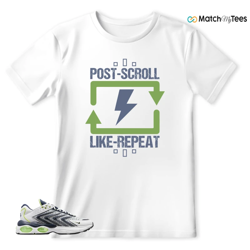 NIKE AIR MAX TW WHITE LEMON TWIST NAVY SNEAKER Matching Tees t-shirt
