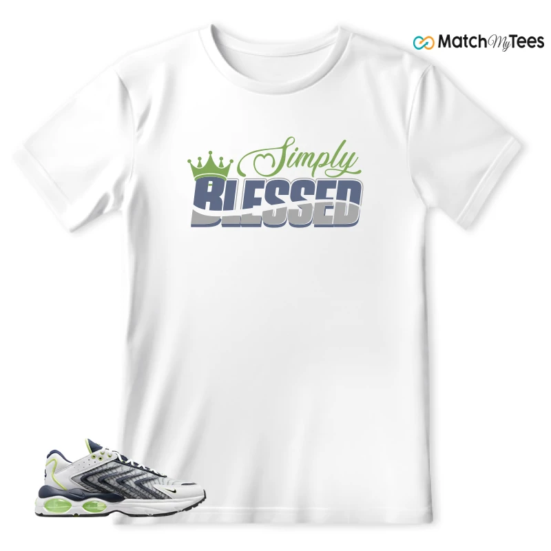 NIKE AIR MAX TW WHITE LEMON TWIST NAVY SNEAKER Matching Tees t-shirt