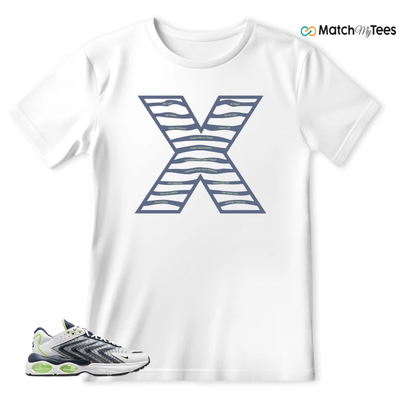NIKE AIR MAX TW WHITE LEMON TWIST NAVY SNEAKER Matching Tees t-shirt