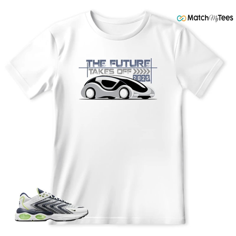 NIKE AIR MAX TW WHITE LEMON TWIST NAVY SNEAKER Matching Tees t-shirt