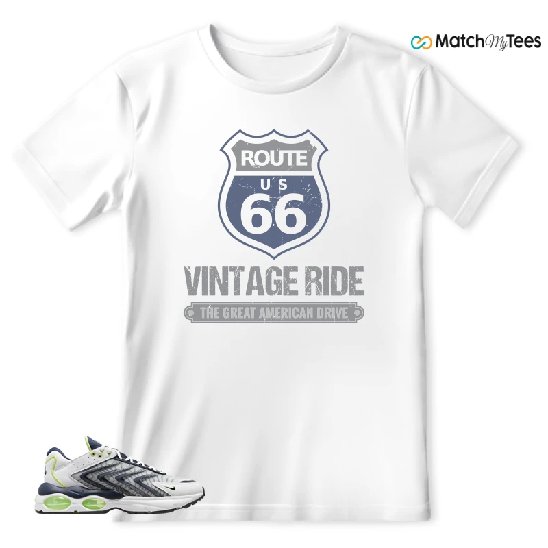 NIKE AIR MAX TW WHITE LEMON TWIST NAVY SNEAKER Matching Tees t-shirt