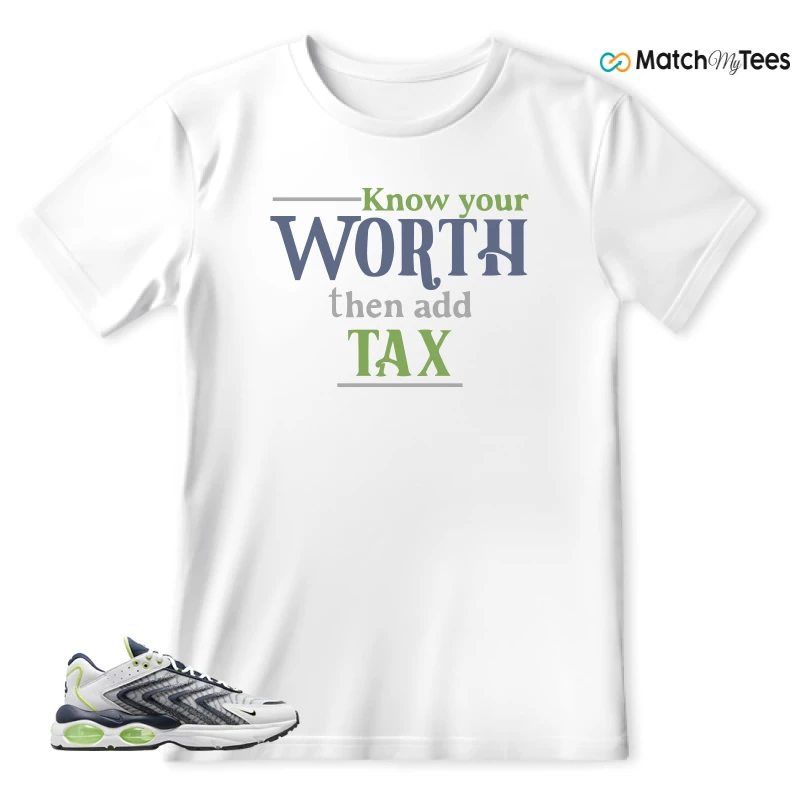 NIKE AIR MAX TW WHITE LEMON TWIST NAVY SNEAKER Matching Tees t-shirt