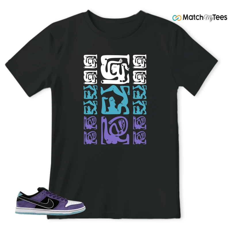 NIKE DUNK LOW X HAYLEY WILSON COURT PURPLE SNEAKER Matching Tees t-shirt