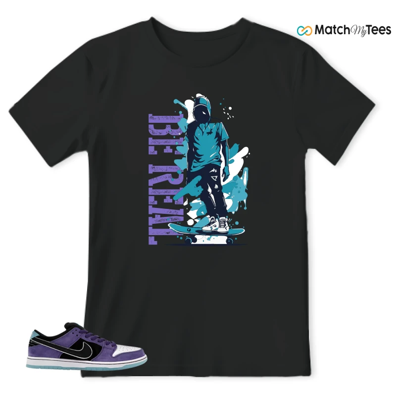 NIKE DUNK LOW X HAYLEY WILSON COURT PURPLE SNEAKER Matching Tees t-shirt