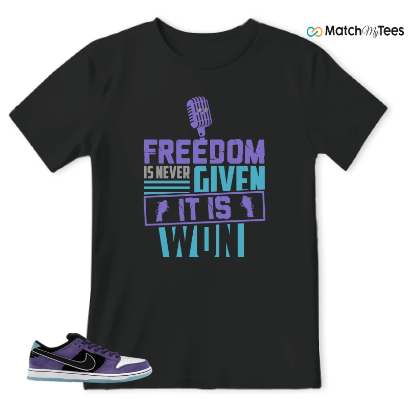 NIKE DUNK LOW X HAYLEY WILSON COURT PURPLE SNEAKER Matching Tees t-shirt