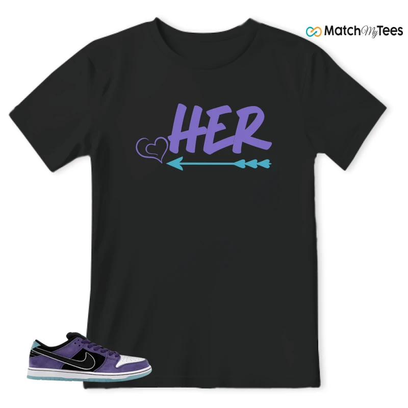 NIKE DUNK LOW X HAYLEY WILSON COURT PURPLE SNEAKER Matching Tees t-shirt