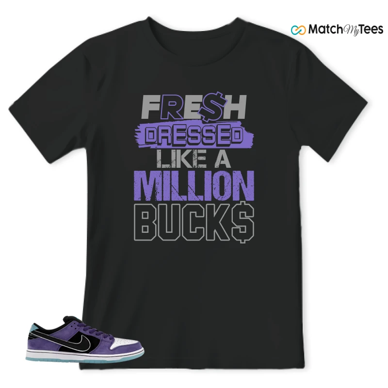 NIKE DUNK LOW X HAYLEY WILSON COURT PURPLE SNEAKER Matching Tees t-shirt