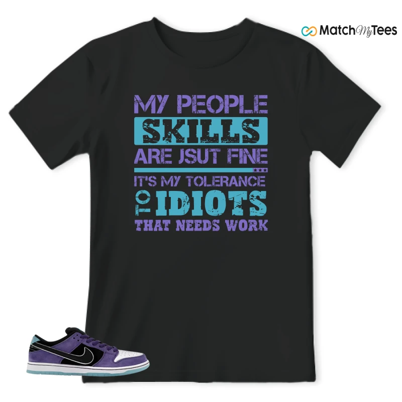 NIKE DUNK LOW X HAYLEY WILSON COURT PURPLE SNEAKER Matching Tees t-shirt