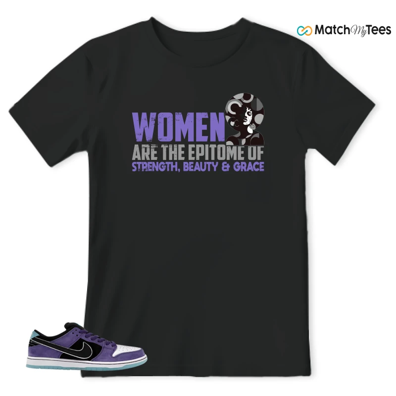 NIKE DUNK LOW X HAYLEY WILSON COURT PURPLE SNEAKER Matching Tees t-shirt