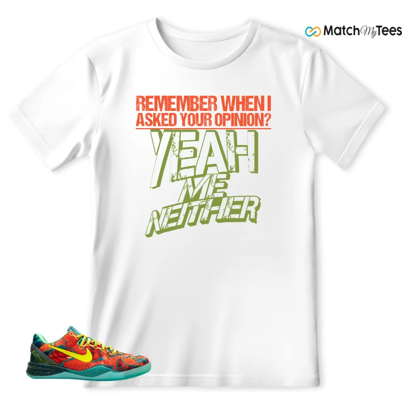 NIKE KOBE 8 PROTRO WHAT THE (2025) SNEAKER Matching Tees t-shirt