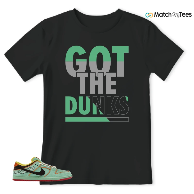 NIKE SB DUNK LOW TOURMALINE SNEAKER Matching Tees t-shirt