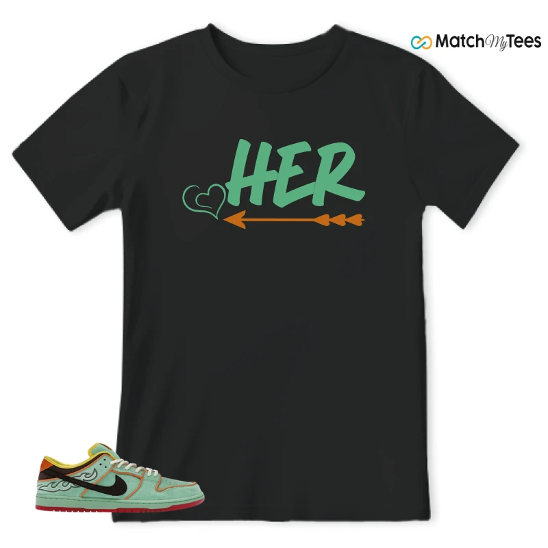 NIKE SB DUNK LOW TOURMALINE SNEAKER Matching Tees t-shirt