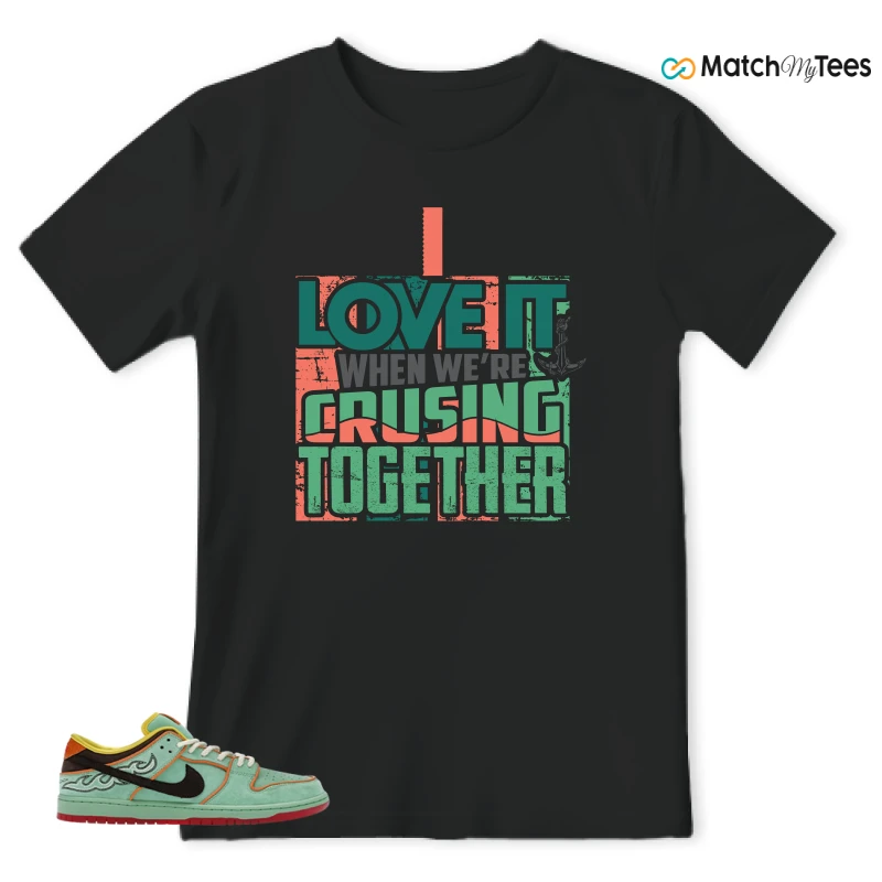 NIKE SB DUNK LOW TOURMALINE SNEAKER Matching Tees t-shirt