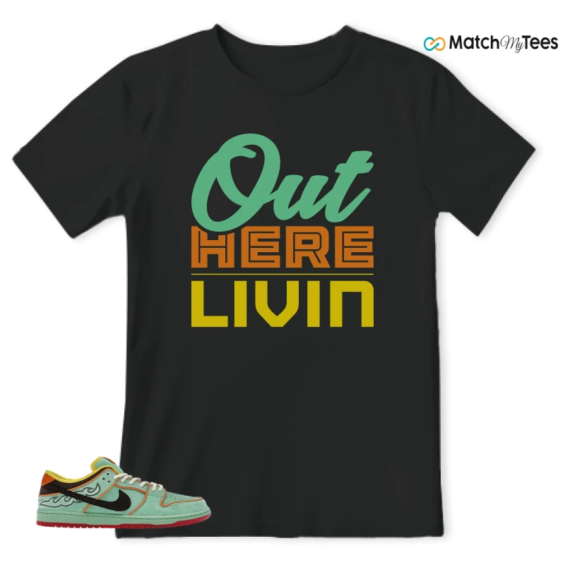 NIKE SB DUNK LOW TOURMALINE SNEAKER Matching Tees t-shirt