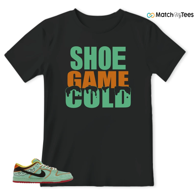Shoe Game Cold Black matching T-shirt T-shirt