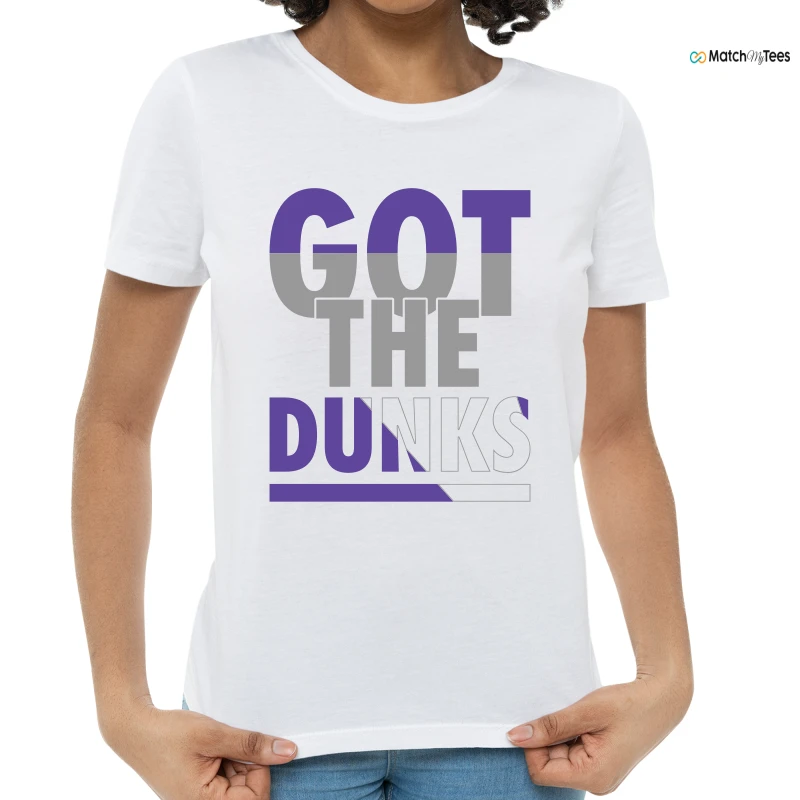 NIKE DUNK LOW WMNS JOKER PHANTOM DAYBREAK SESAME SNEAKER Matching Tees T-shirt for Women