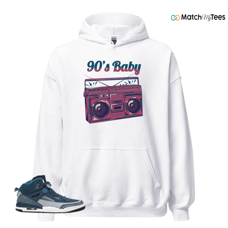 NIKE JORDAN SPIZIKE SPACE BLUE SNEAKER Matching Tees hoodie
