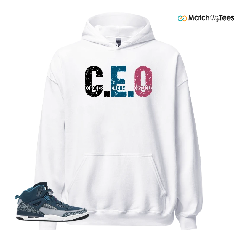 NIKE JORDAN SPIZIKE SPACE BLUE SNEAKER Matching Tees hoodie