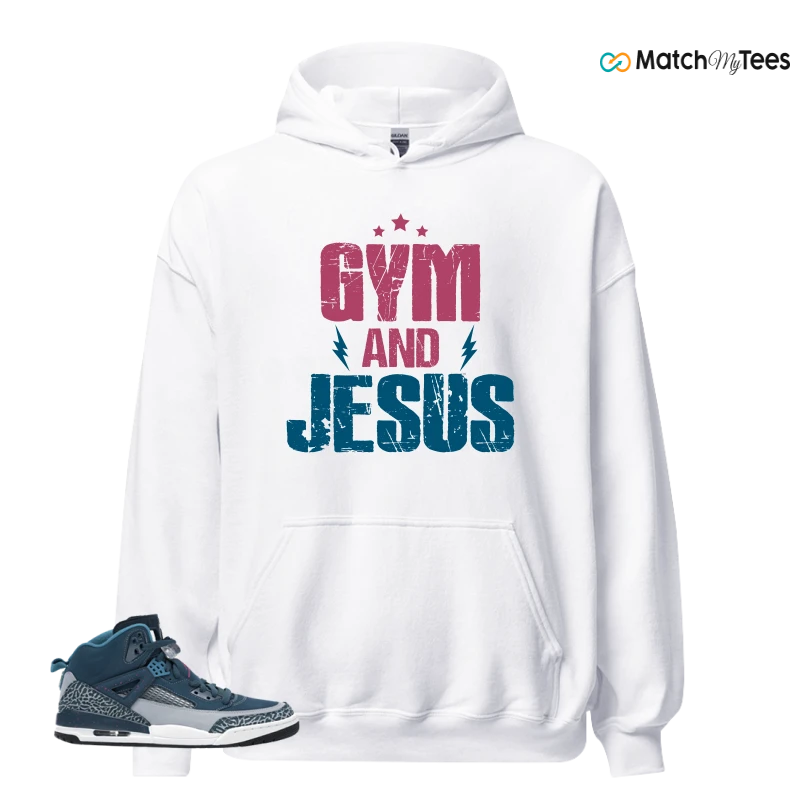 NIKE JORDAN SPIZIKE SPACE BLUE SNEAKER Matching Tees hoodie