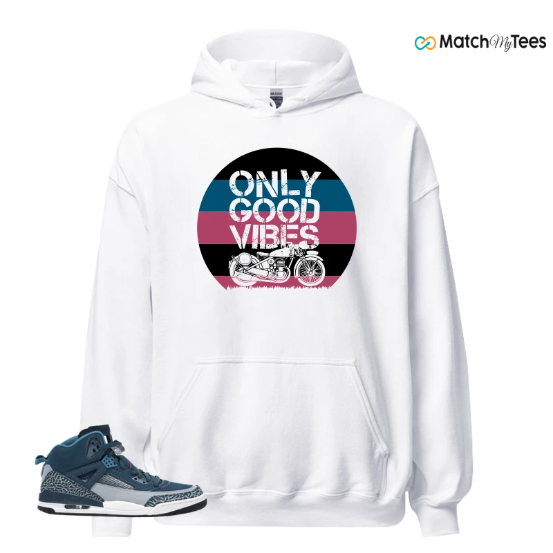 NIKE JORDAN SPIZIKE SPACE BLUE SNEAKER Matching Tees hoodie