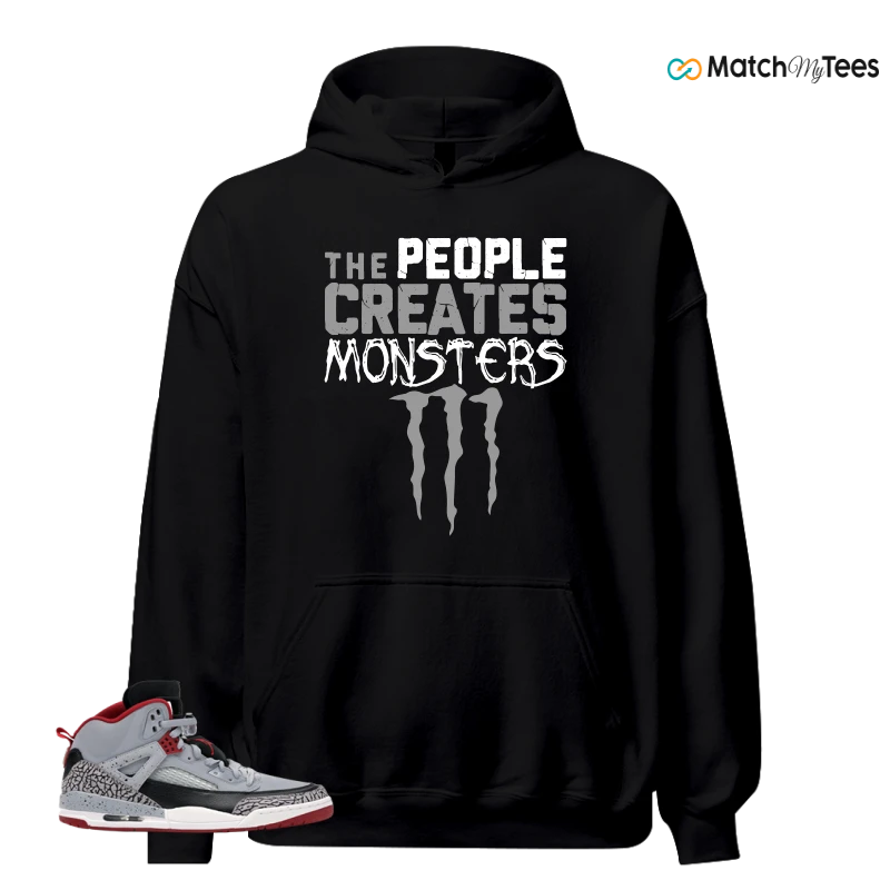 NIKE JORDAN SPIZIKE WOLF GREY SNEAKER Matching Tees hoodie