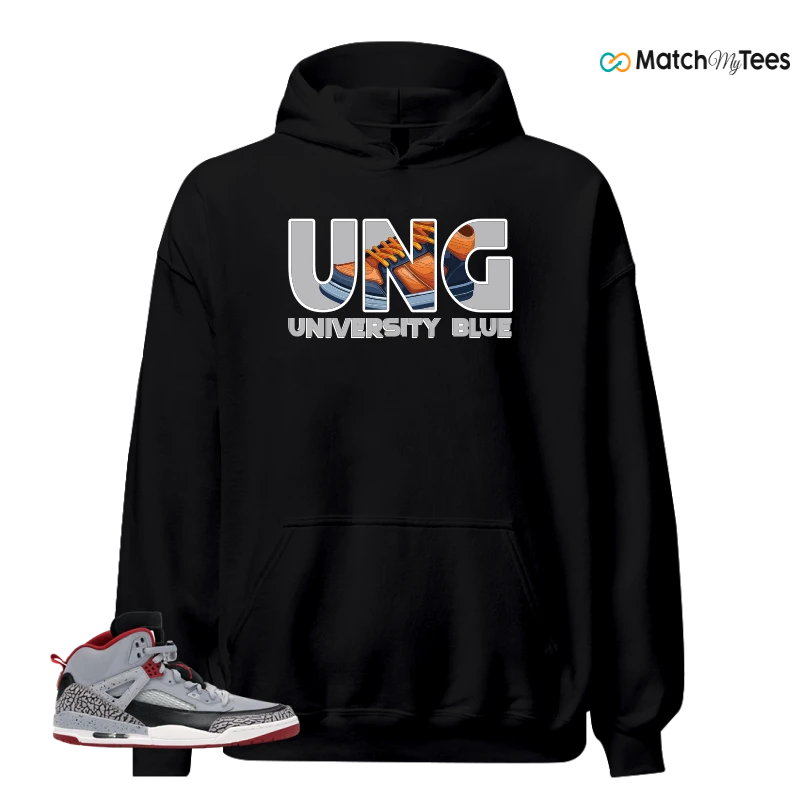 NIKE JORDAN SPIZIKE WOLF GREY SNEAKER Matching Tees Hoodie for Men