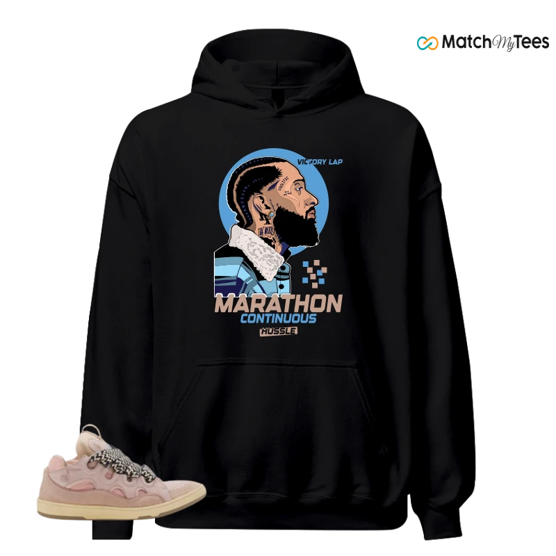 LANVIN CURB LEATHER SNEAKERS Matching Tees Hoodie for Men