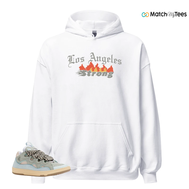 LANVIN LEATHER CURB LIGHT BLUE GUM (WOMEN'S) SNEAKER Matching Tees hoodie