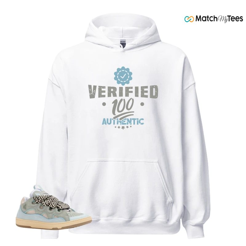 LANVIN LEATHER CURB LIGHT BLUE GUM (WOMEN'S) SNEAKER Matching Tees Hoodie for Men