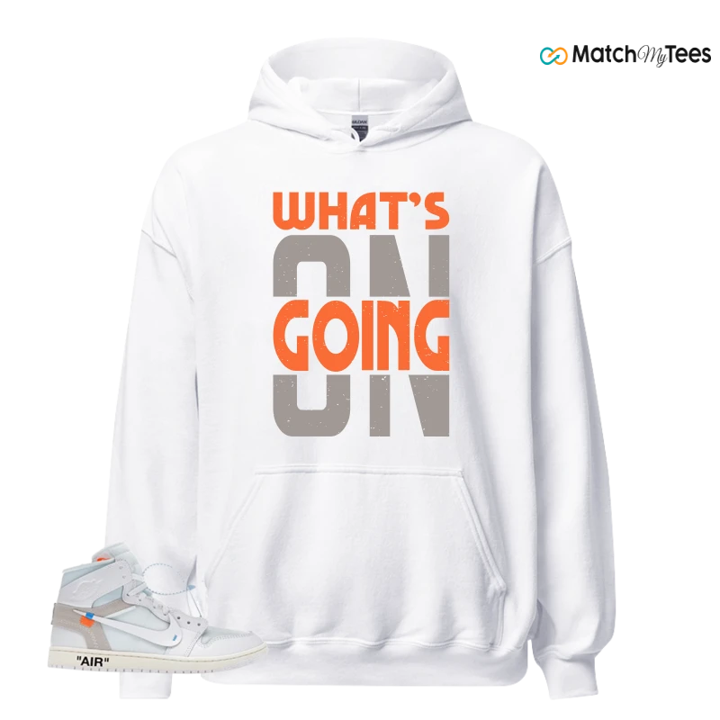 NEKE AIR JORDAN 1 RETRO HIGH OG VIRGIL ABLOH ARCHIVE ALASKA SNEAKER/WHITE/WHITE matching Hoodie