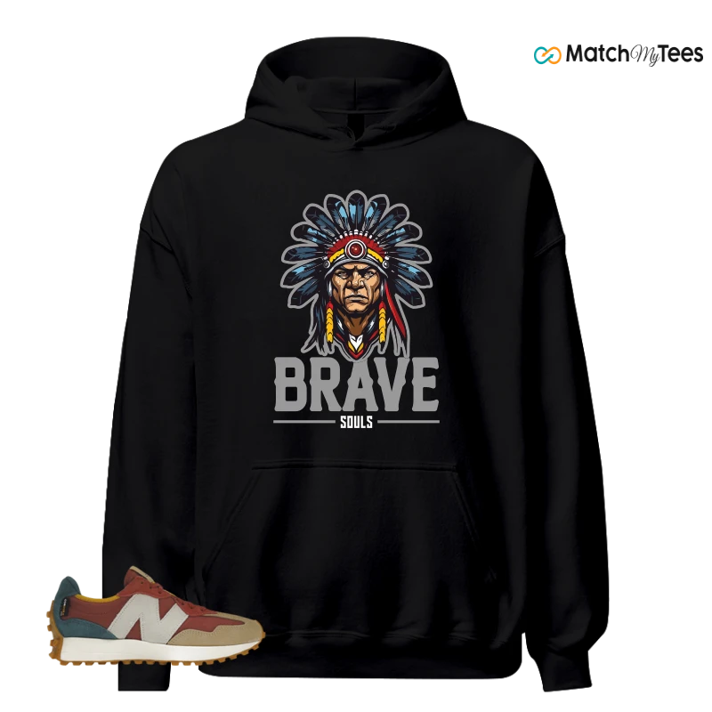 NEW BALANCE 327 BORDEAUX TEAL SNEAKER Matching Tees hoodie