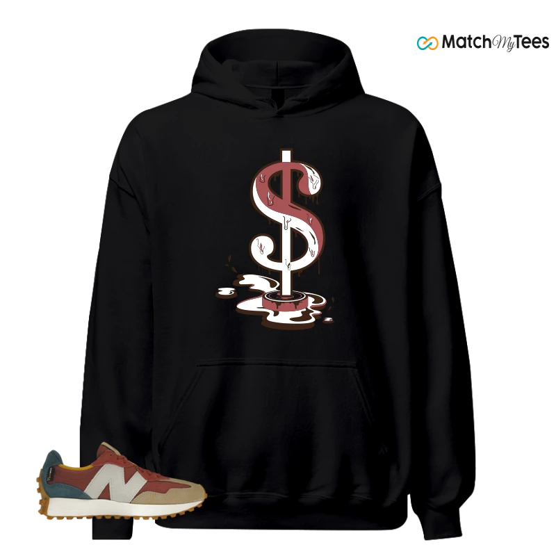 NEW BALANCE 327 BORDEAUX TEAL SNEAKER Matching Tees hoodie