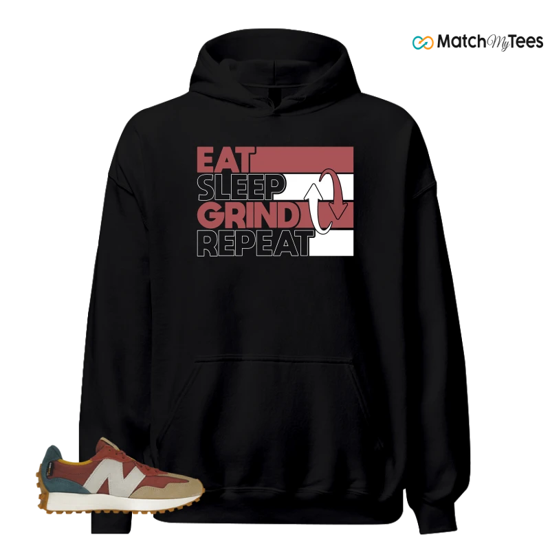 NEW BALANCE 327 BORDEAUX TEAL SNEAKER Matching Tees hoodie