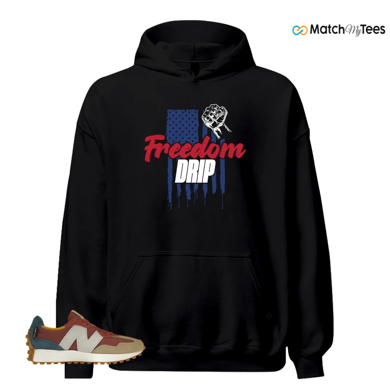 NEW BALANCE 327 BORDEAUX TEAL SNEAKER Matching Tees hoodie