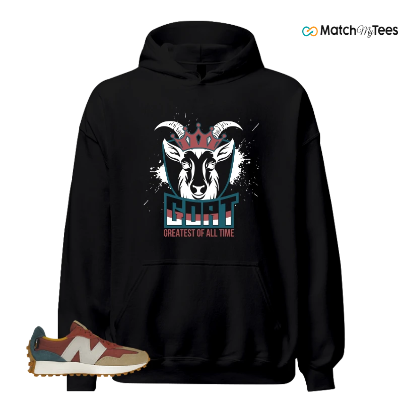 NEW BALANCE 327 BORDEAUX TEAL SNEAKER Matching Tees hoodie