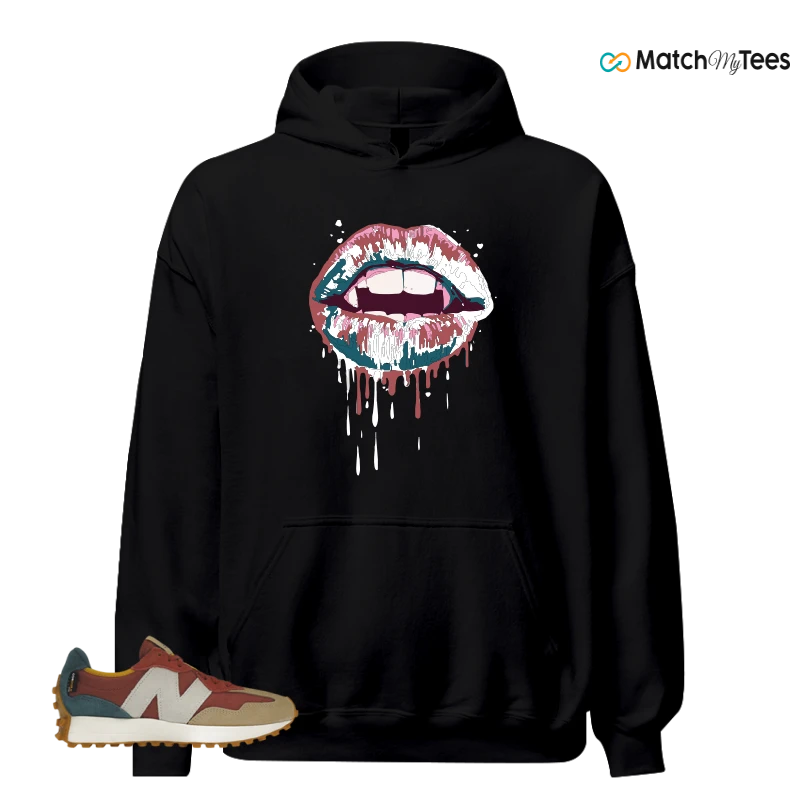 NEW BALANCE 327 BORDEAUX TEAL SNEAKER Matching Tees hoodie