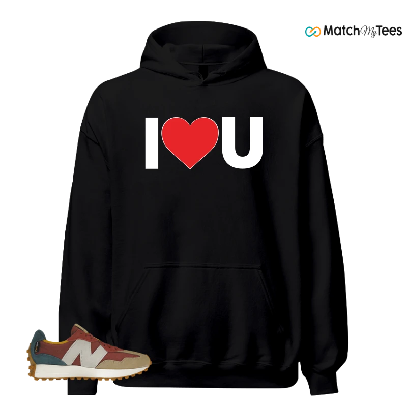 NEW BALANCE 327 BORDEAUX TEAL SNEAKER Matching Tees hoodie